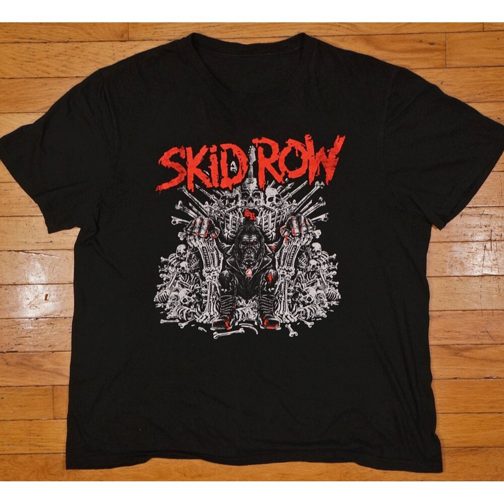Vintage Skid Row "Monkey Business" Concert T-Shirt | Rare Double-Sided Design XL